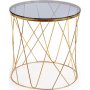 Corpus Couchtisch Ø55 cm - Gold