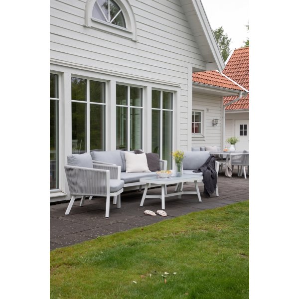 Sofagruppe Virya - Grau/Weiß