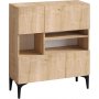 Krista Sideboard - Saphir/Eiche