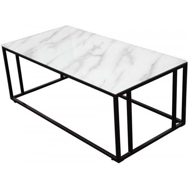 Couchtisch Link 120 x 60 cm - Schwarz/Weiß
