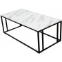 Couchtisch Link 120 x 60 cm - Schwarz/Weiß