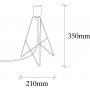 Pyramid Tischlampe - Gold