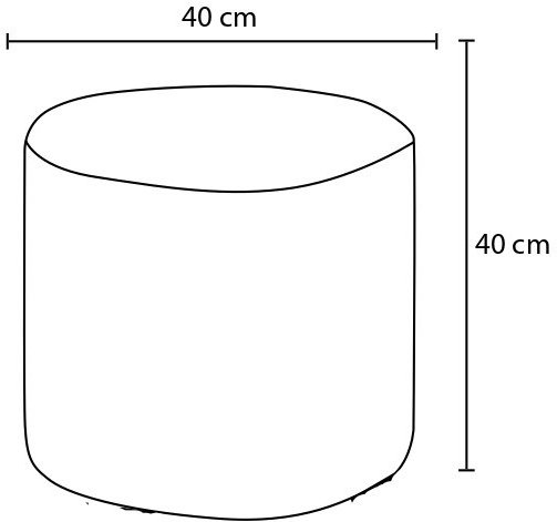 Inozu Pouf - Braun