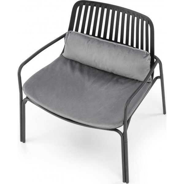 Melby Sessel - Schwarz/Grau