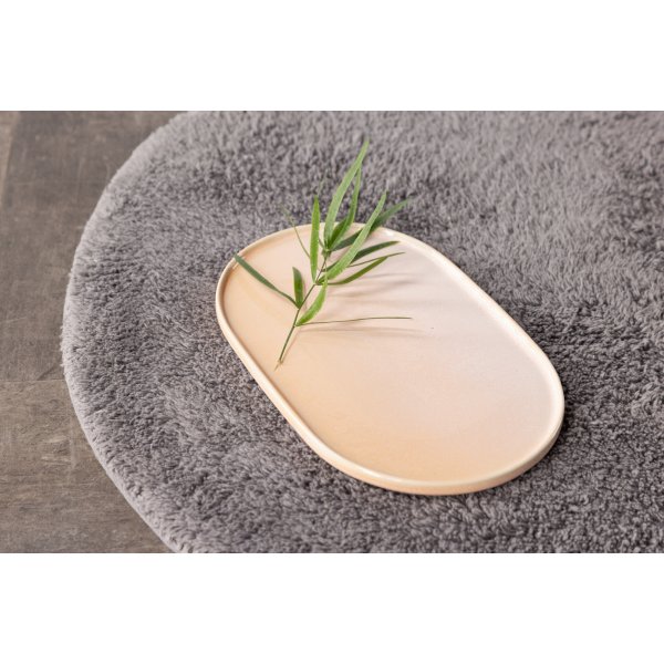 Valle Teppich Ø60 cm - Dunkelgrau
