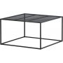 Netz Couchtisch 80 x 80 cm - Schwarz