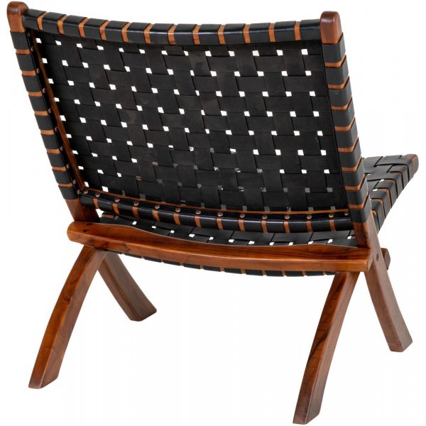 Perugia Sessel - Schwarz/Teak