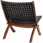 Perugia Sessel - Schwarz/Teak