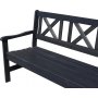 Europa Gartenbank 3-Sitzer - Schwarz
