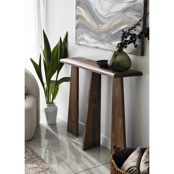 Kleopatra-Relieftisch 100 x 28 cm - Walnuss