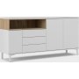 Roomers Sideboard - Weiß/Eiche