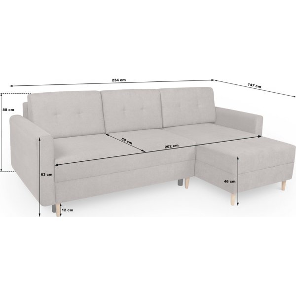Schlafsofa Feliz - Braun
