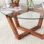 Lotus Couchtisch Ø75 cm - Holz