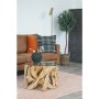 Grand Canyon Couchtisch 60 x 60 cm - Teak/Glas