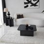 Blues Couchtisch-Set 40/40/80 x 40/40/80 cm - Schwarz