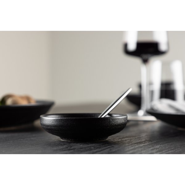 Wabi-Sabi-Saucenschale Ø10 cm - Schwarz