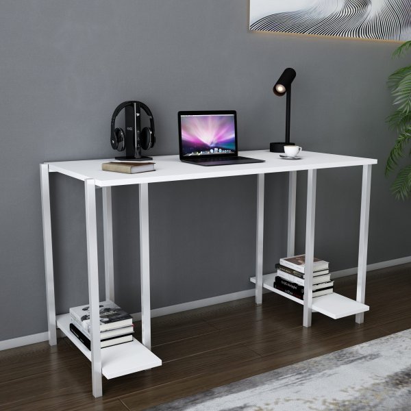 Akademie-Schreibtisch 125,2 x 60 cm - Weiß