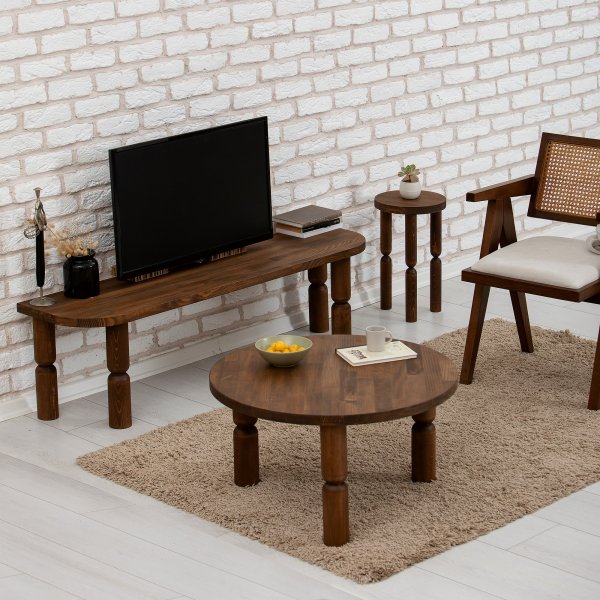 Ida Couchtisch Ø60 cm - Walnuss