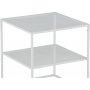 Netz Beistelltisch 55 x 55 cm - Weiß
