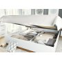 Dentro 140 x 200 cm großes Bett mit Stauraum - Weiß/Stirlingeiche