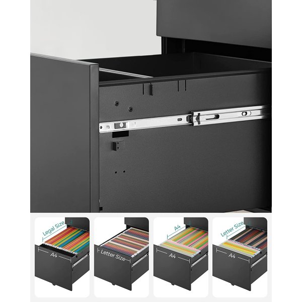 Bille-Box 52 x 39 cm - Schwarz
