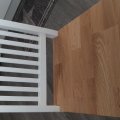 Kundenbild Dalarös Esszimmerstuhl mit Sitz aus Eiche und Kreuz im Rücken - Weiß / Eiche geölt