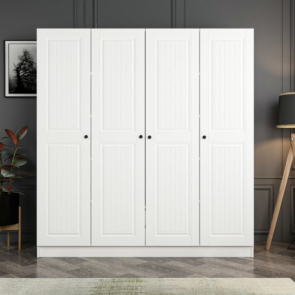 Capeto Kleiderschrank 180 cm - Weiß