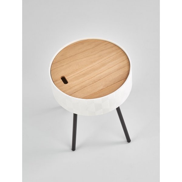Theosophie Couchtisch Ø38 cm - Weiß