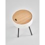 Theosophie Couchtisch Ø38 cm - Weiß
