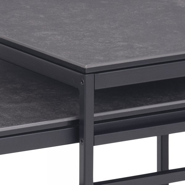 Exeter Wetttisch 55x50 | 100 x 50 cm - Schwarz