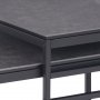 Exeter Wetttisch 55x50 | 100 x 50 cm - Schwarz