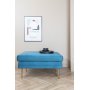 Savanna Hocker - Blauer Samt