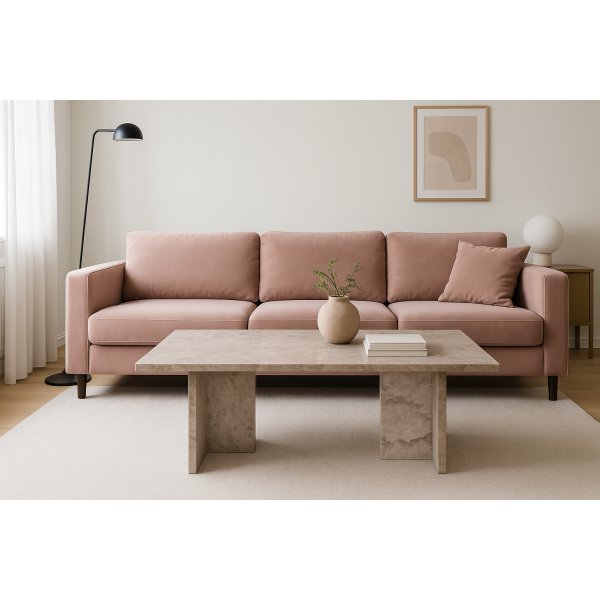 Couchtisch 110x60 cm aus Marmor