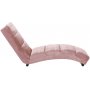 Crosby Liegesessel - hellrosa (Samt)