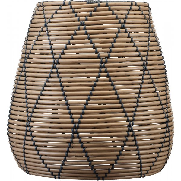 Lollo Lampenschirm für den Außenbereich - Natur/Schwarz - 38 cm
