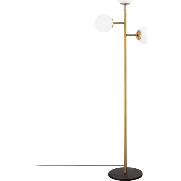 Atlas Stehlampe opal - Gold