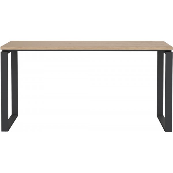 Schilderschreibtisch 150 cm - Mattgrau/Hickory