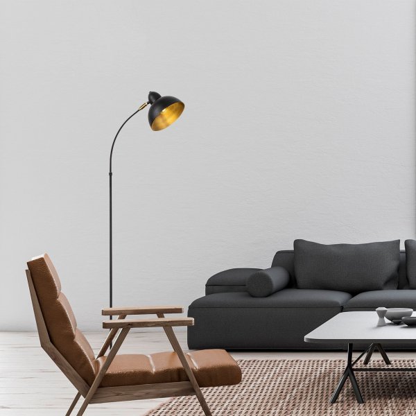 Varzan Stehlampe - Schwarz