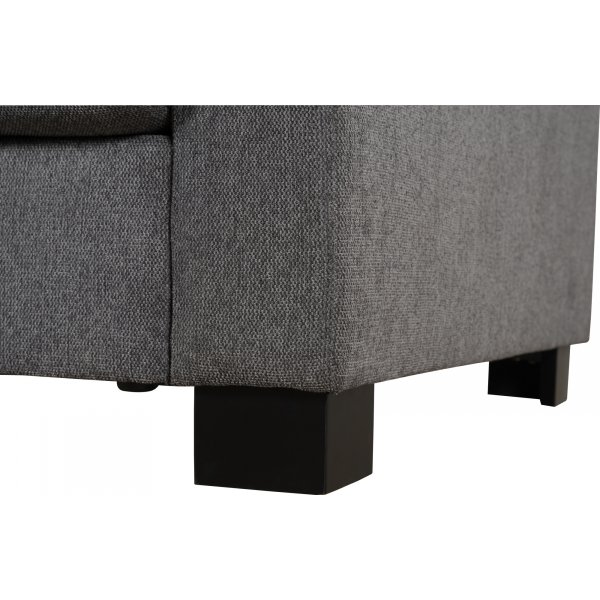 Ecksofa Salem aus dunkelgrauem Stoff