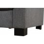 Ecksofa Salem aus dunkelgrauem Stoff