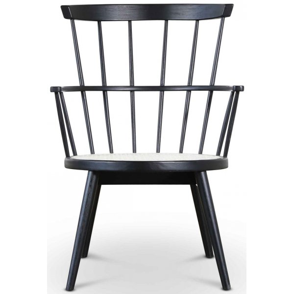 Scoop Lounge Sessel - Schwarz / Rattan