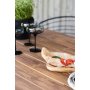 Gartentisch 205 x 90 cm schwarz/natur - Copacabana