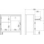 Schrank Madrid - Weiß