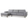 Stockholm Diwan Sofa Grau/Eiche - Links