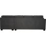 Ecksofa Salem aus dunkelgrauem Stoff
