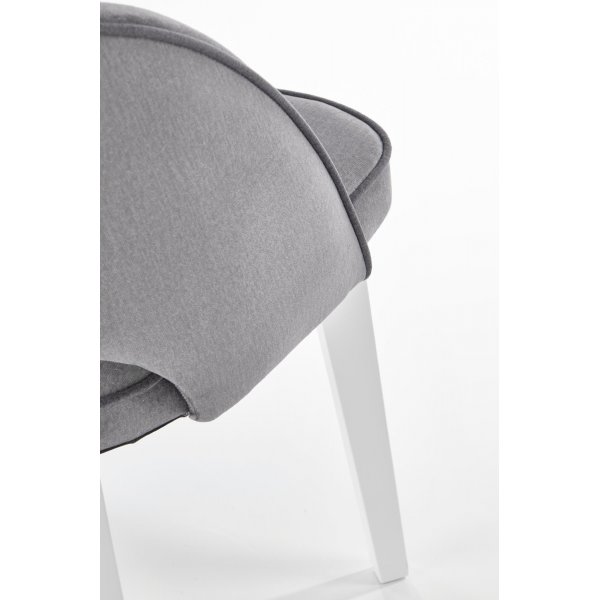 Sessel Lungo - Grau/Weiß