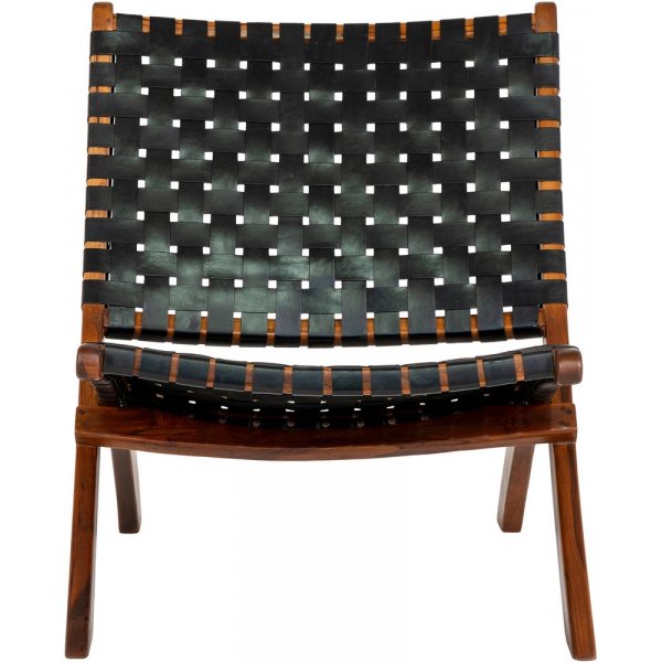 Perugia Sessel - Schwarz/Teak
