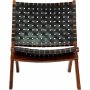 Perugia Sessel - Schwarz/Teak