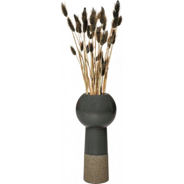 Eva Vase klein - Grau/Braun