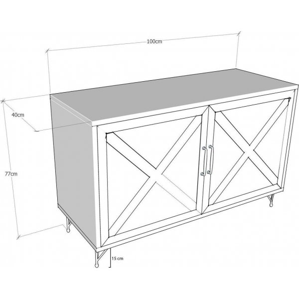 Jupiter Sideboard - Anthrazit/Kiefer